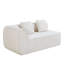 Canapé modulaire incurvé moderne en L 110 po avec mousse haute densité, tissu bouclé crème, orienté vers la droite, ensemble 2 pièces, aucun assemblage requis-1038064697