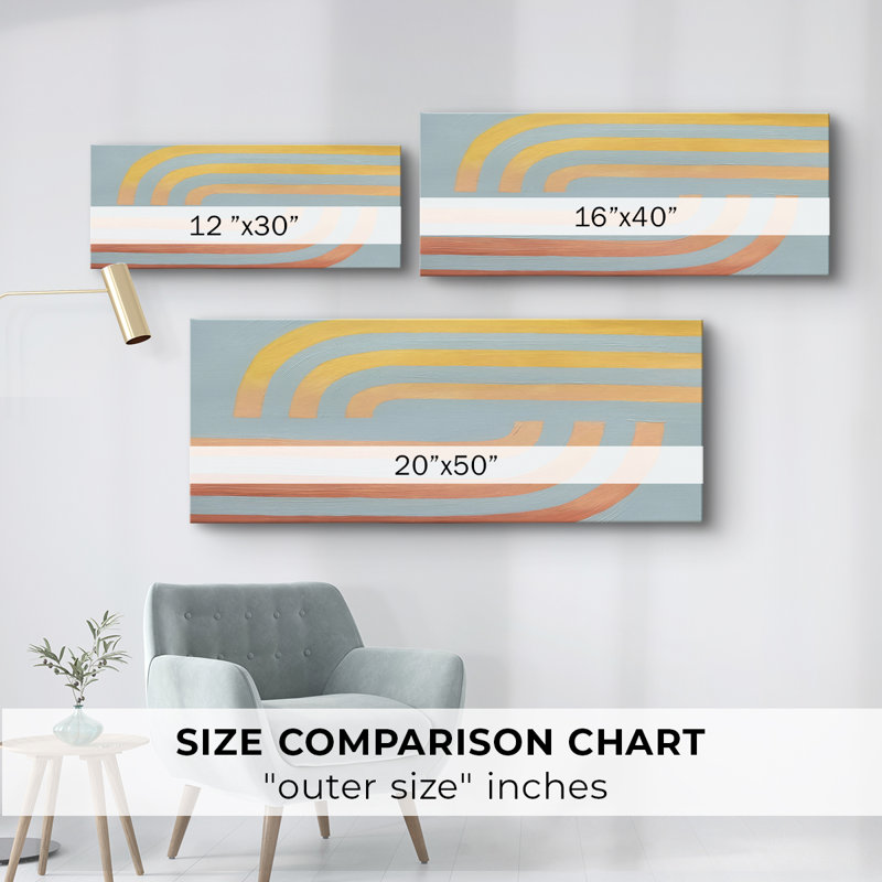 Toile tendue avec châssis tissé Sea & Sun II - Prêt à accrocher, 16" H x 40" W