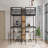 Twin Over Twin Metal Material Loft Bed Frame With Double Desk And With Built-In Wardrobe Storage And Shelves With Electrical Outlet For Space Saving And Noise Reduction, Woodgrain-757948980