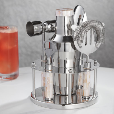 Mother Of Pearl Bar Tool Set