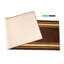 Solid Border Brown Low Pile Slip Resistant Rugs-1901069475