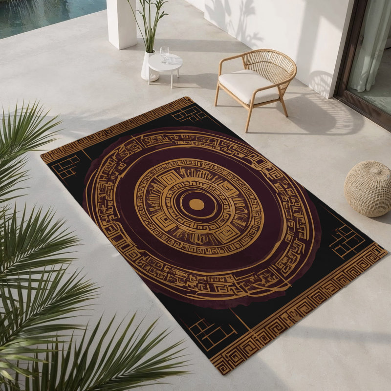 Tapis intérieur et extérieur Heirloom, Rectangulaire 2 pi x 3 pi