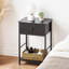 Houten 40cm W Iron Bedside Table