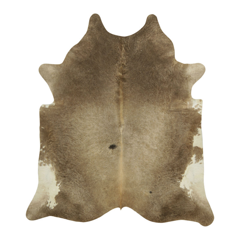 Rug & Kilim’S Extra Large Cowhide Rug In Beige-Brown And Cream Tones