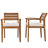 Outdoor Wood Dining Set For 7-8 Person, Outdoor Dining Furniture With Removable Cushions, Ergonomic Chairs And Bench, Thicker Table