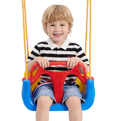 Stellweilan Tessberg Nylon and Plastic / Acrylic Swing Seat with Swing and Mounting Hangers