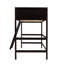 Lit mezzanine en bois massif peu encombrant, simple espresso moderne