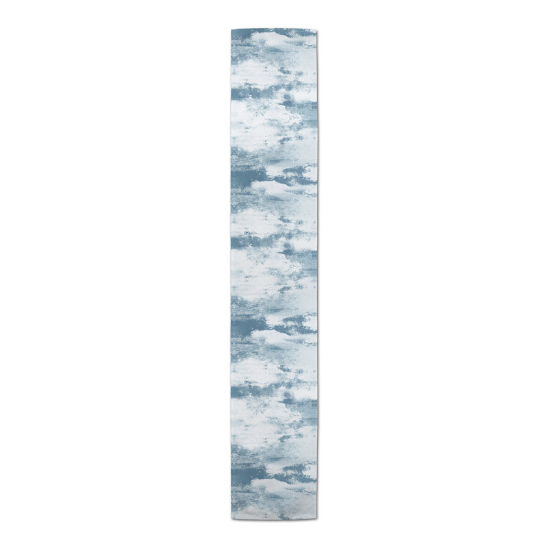Chemin de table Askey, 72 po x 16 po, Bleu
