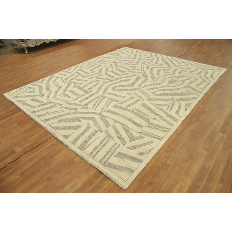 Tapis indien moderne et abstrait 8 x 10