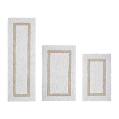 Atle Reversible Cotton Tufted Bath Rug Set