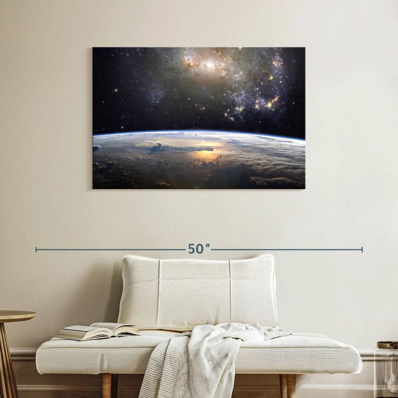 Oberle Earth In The Universe, 26" H x 39" W