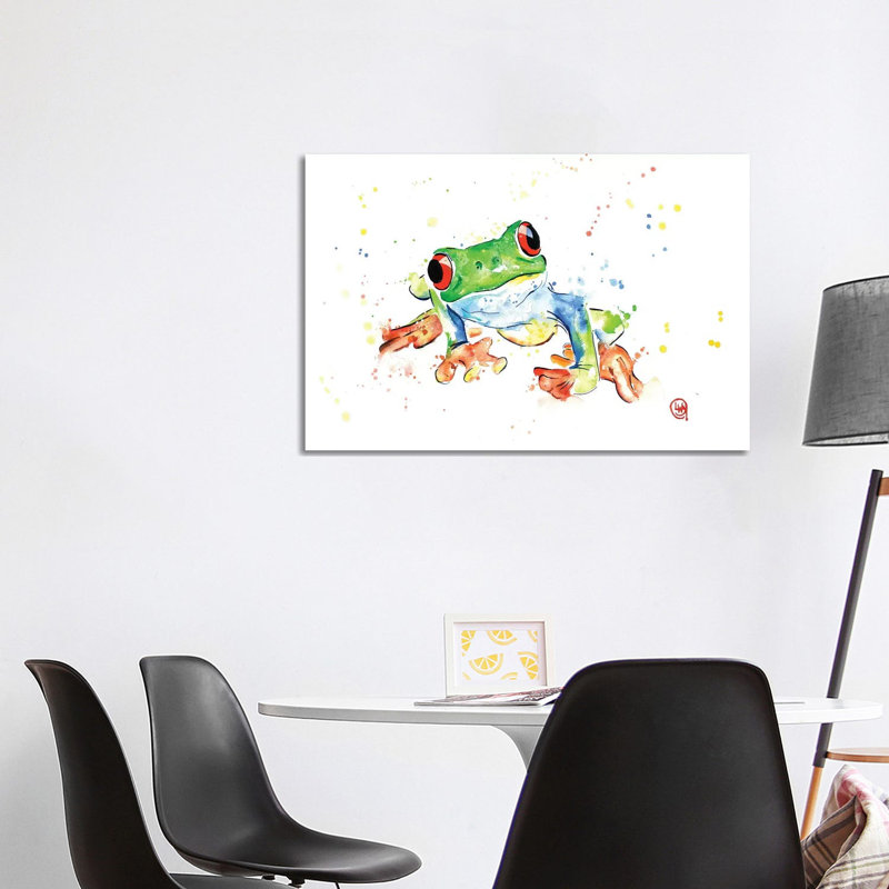 Tree Frog by Lisa Whitehouse - Wrapped Canvas Gallery-Wrapped Canvas Giclée, 101.6 cm H x 66.04 cm W x 3.175 cm D