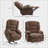 Recliners with Power Lift, Vibration Massage &amp; Heat, Walnut Brown Chenille Lift Chair for Elderly | Quick Assembly, Remote Control-704460805