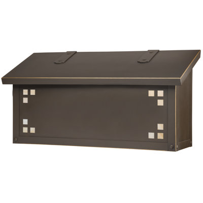 Pasadena Brass Wall Mounted Mailbox