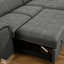 Canapé modulaire convertible 96,45 po avec méridienne de rangement Morthal-102747699