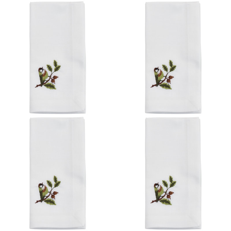 Worsham Collection Polyester Animals/Nature Square Napkin
