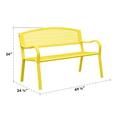 Banc d'extérieur en acier Srisha