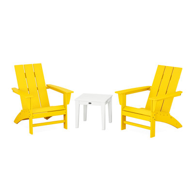 POLYWOOD® Modern Adirondack 2-Person Patio Seating Group