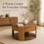 Table basse ronde à plateau relevable