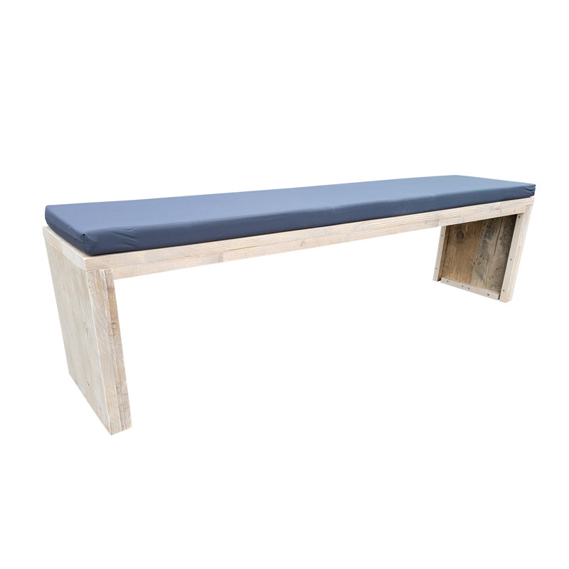 Mendosa Manufactured Wood Wood Outdoor Bench, 78cm H x 200cm W x 90cm D