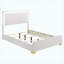 Ensemble de chambre à coucher double 4 pièces White-130207659-130207663-130207664