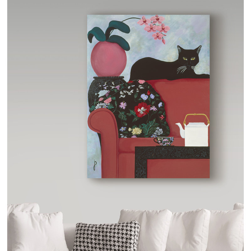 «Af après-midi», reproduction de peinture à l'acrylique sur toile tendue Jondra, H 19 po x l 14 po x P 2 po