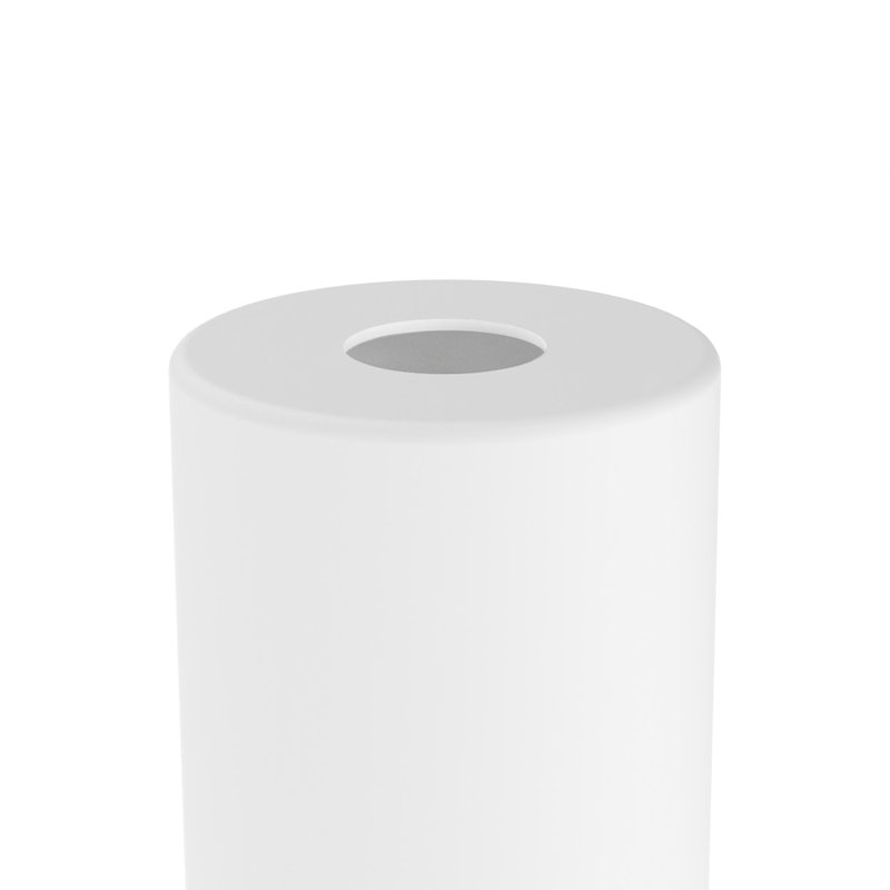 Abat-jour en verre blanc crème 42 po, Blanc