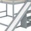 Lit mezzanine avec 7 tiroirs, 2 tablettes et un bureau-1427100716