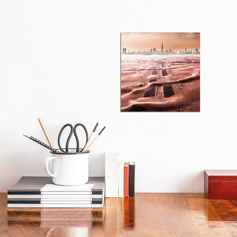 Roads Of The Desert by Carmine Chiriaco - Wrapped Canvas Print, 30.48cm H x 30.48cm W x 1.91cm D