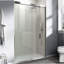 Porte de douche, porte coulissante semi-sans cadre pour douche à l'italienne