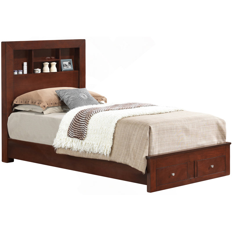 Luxurious Storage Bed For Ultimate Comfort And Functionality, Cherry, King