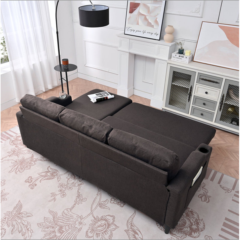 Sofa, Brown Fabric