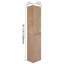 12" Bathroom Side Cabinet,Soft Close Doors,Float Mounting Design, 00512IMO-00112IMO (KD-Packing)