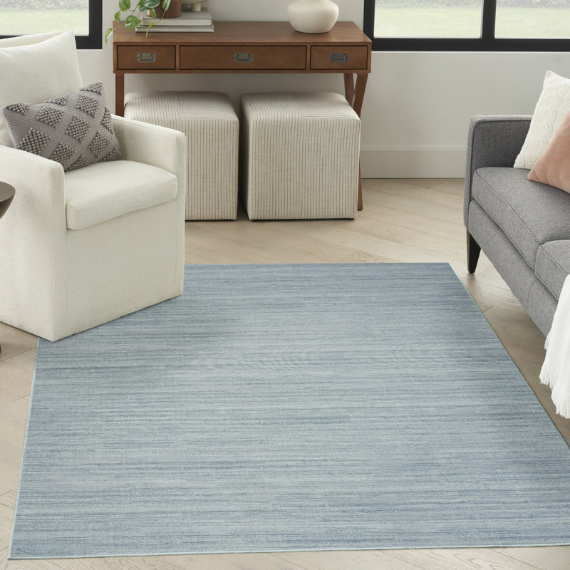 Tapis en coton lavable à la machine Mericle, Rectangle 5 pi x 7 pi