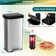 68L Recycling Pedal Bin Stainless Steel Kitchen Bin With Soft Close Lid Handle