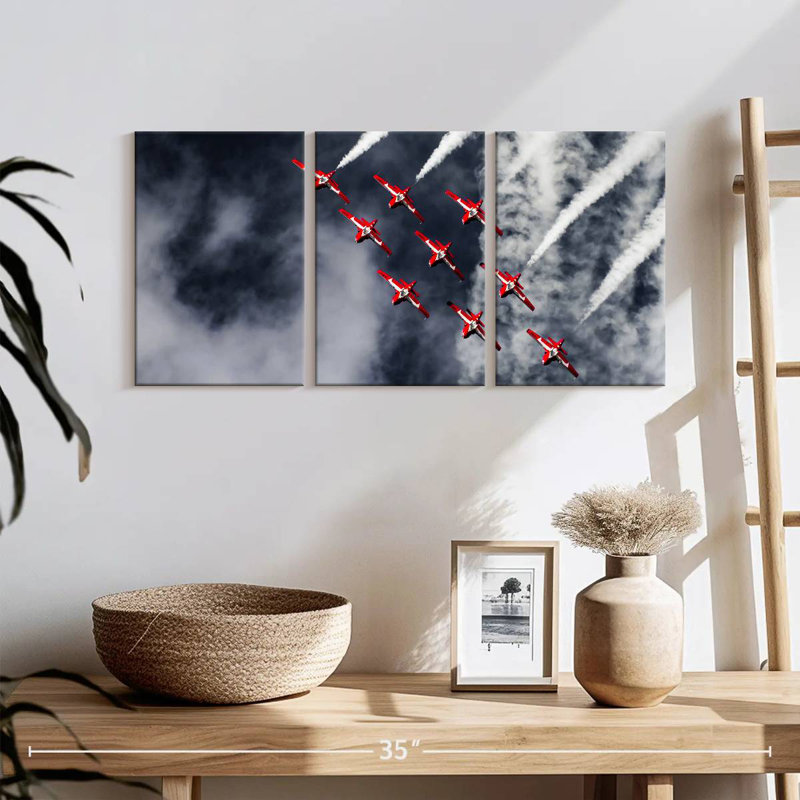 Mehar Red Epic Airplanes, 12" H x 26" W