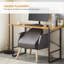 Vicenta Faux Leather Accent Chair with Footstool-12654893