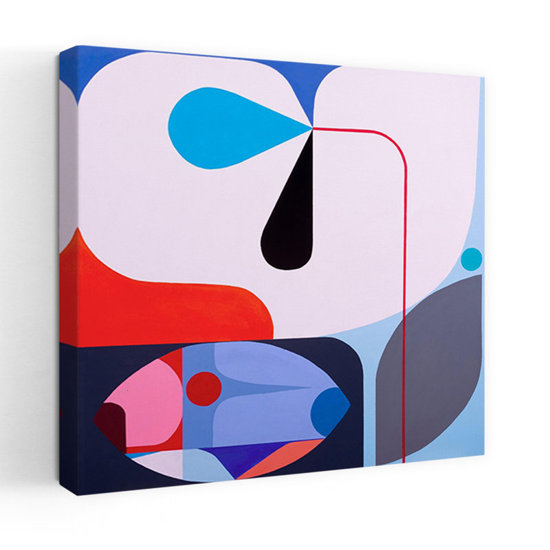 Crescendo abstrait, art moderne contemporain, H 36 po x l 36 po