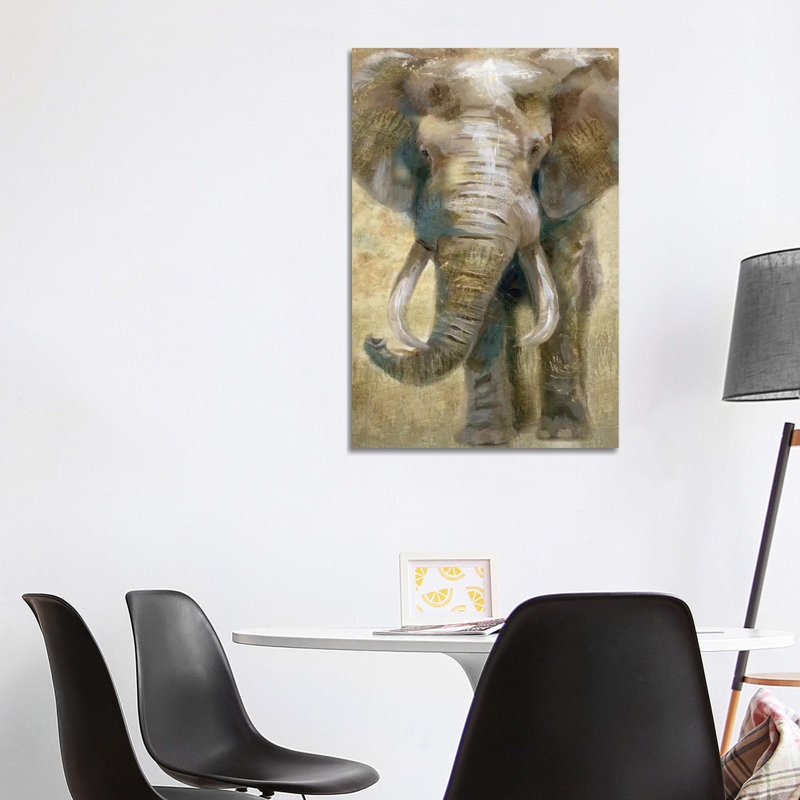 Summer Safari Elephant by Nan - Wrapped Canvas Painting, 101.6 cm H x 66.04 cm W x 1.91 cm D