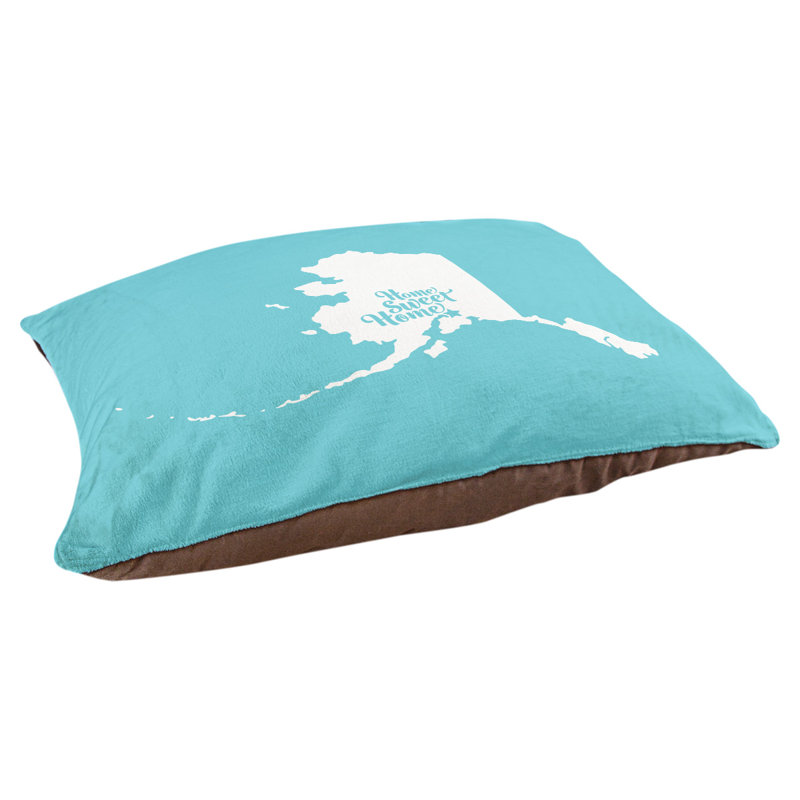 Coussin intérieur pour chien d’intérieur doux ancrage, Petit (l 28 po x P 18 po x H 6 po), Bleu sarcelle