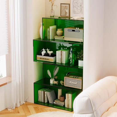 Multifunctional acrylic modular bookcase