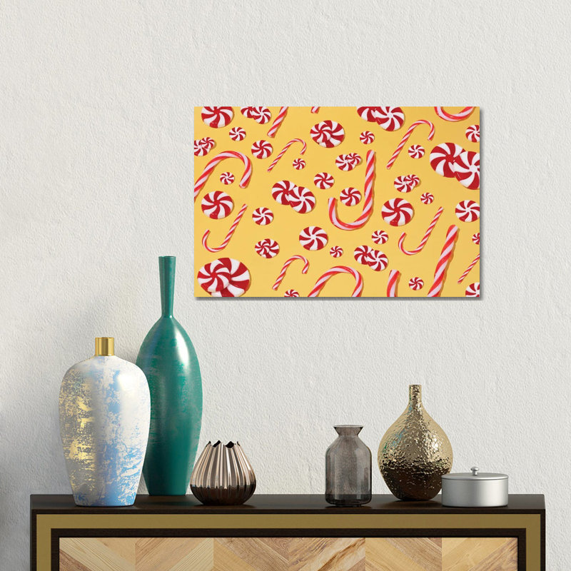 «Candy Cane», reproduction d'art sur toile tendue, H 12 po x l 18 po, Toile tendue, Ne s’applique pas