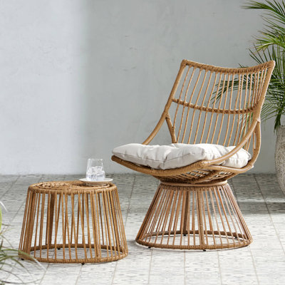 Chaise et table d'appoint Elaine