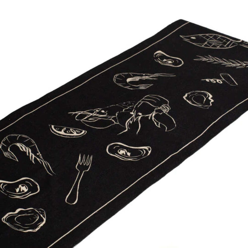 Line Drawing Handmade Table Runnner