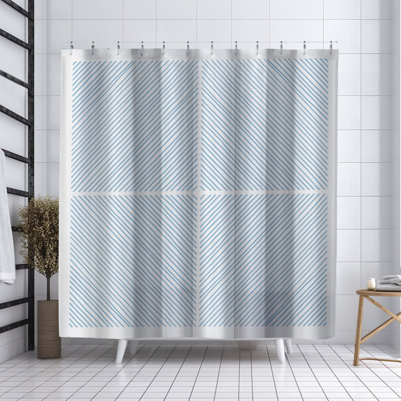 Rideau de douche Coco, Bleu