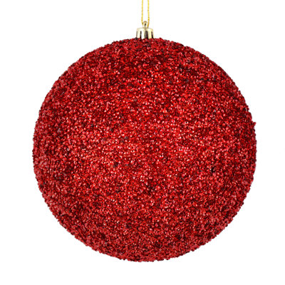 Beaded Solid Ball Ornament