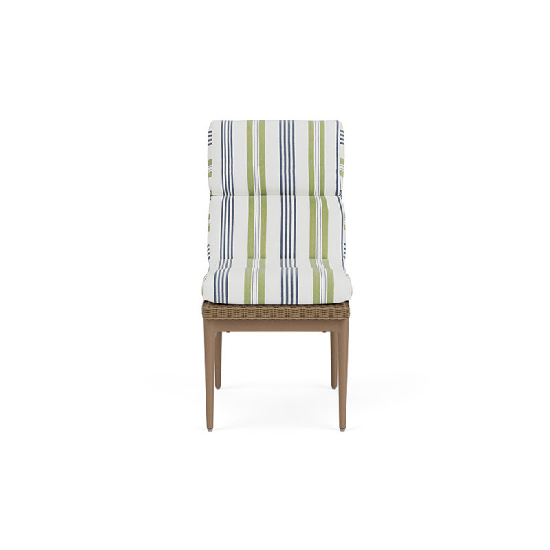 Cascade Outdoor Dining Side Chair, Berkely Hall Green, Fawn