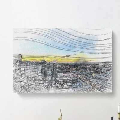 Above New Orleans In Louisiana In Abstract - Wrapped Canvas