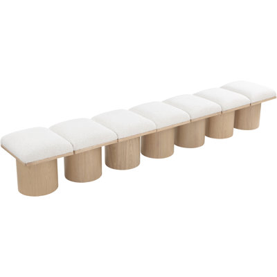 Horatia Boucle Upholstered Bench