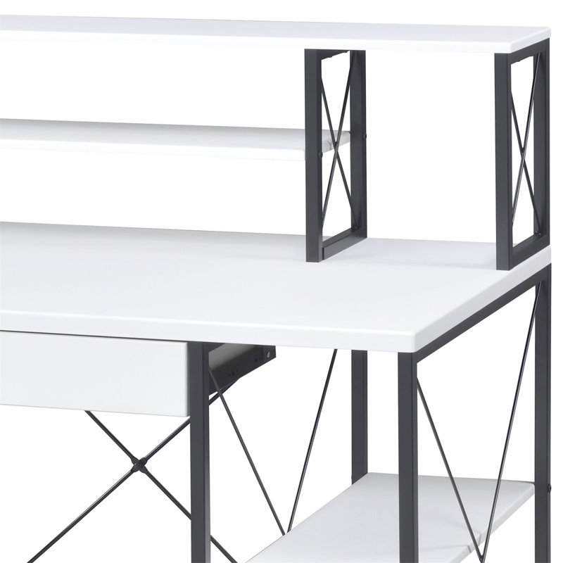Bureau d'écriture Amiel, Blanc/Noir